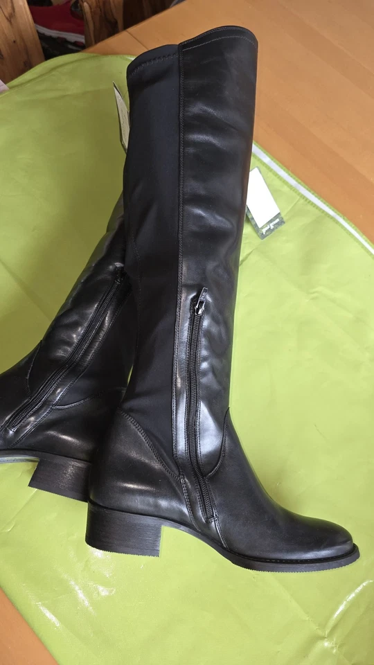 Tolle Paul Green Vario M/L Schaftweite  Stiefel Over Knee  Gr.40 UK 6,5 Schwarz  - Bild 2 von 4