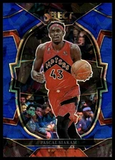 2022-23 Panini Select #48 Pascal Siakam Blue Cracked Ice Prizms