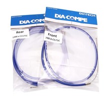 Dia-Compe BMX bicycle brake cable front and rear SET - BLUE