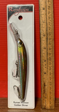 Renegade Runner Minnow Rainbow Golden Shiner Fishing Lure RRM9 NOS FS
