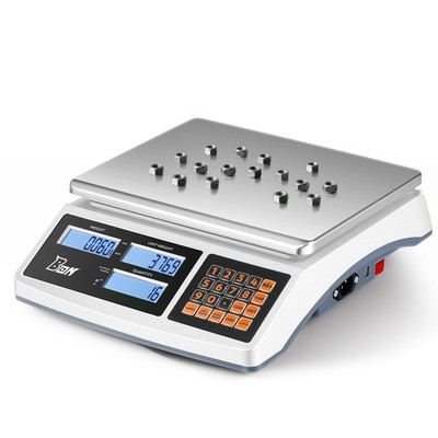 Counting Scale 30kg/66lb x 0.1g Digital Inventory Industrial Scale with Batte...