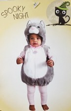Kitty Cat Infant/Baby Holloween Costume 6-9 Month Warm Plush Zipper Front NWT