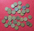 1897 Indian Head One 1c Cent Lot Of 33 Coins