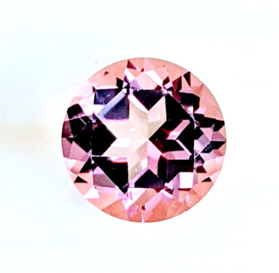 9mm Natural Baby Pink Topaz Round AAA+ Loose Gem