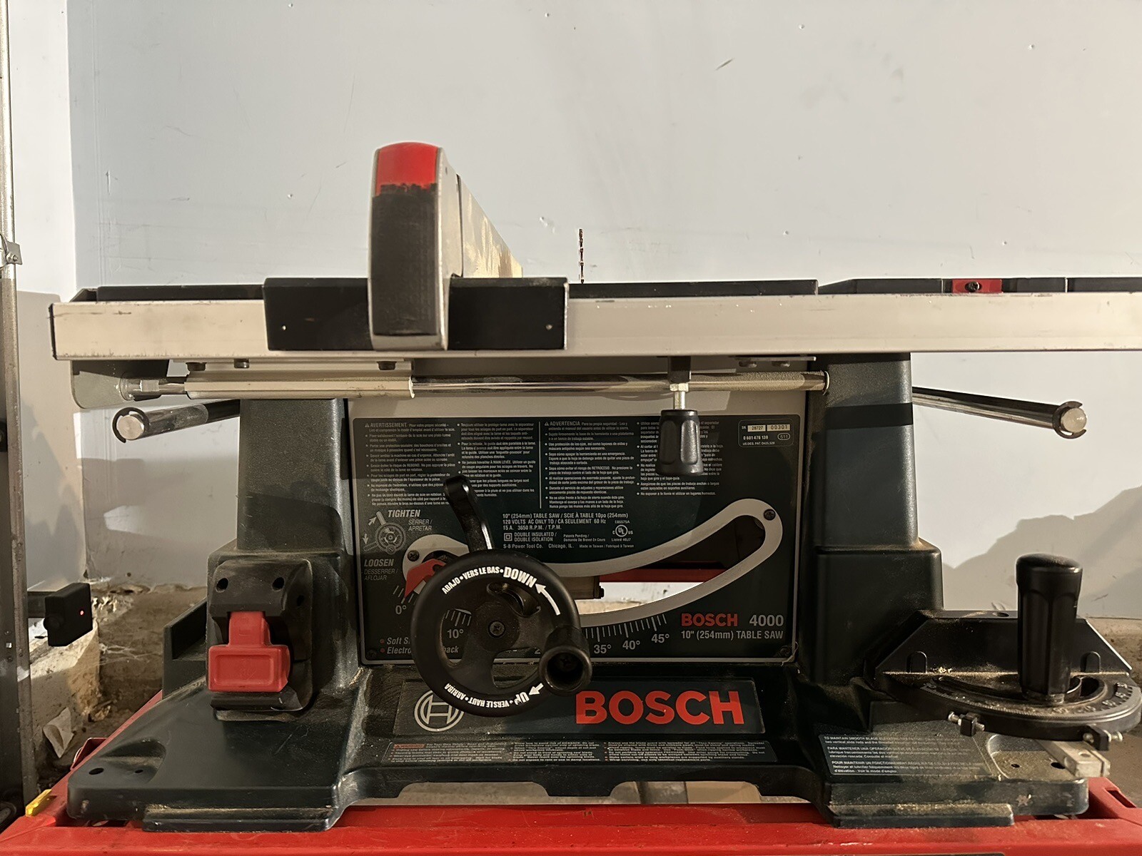 BOSCH 10" Model 4000 TABLE SAW With BOSCH Stand ** Local Only** eBay