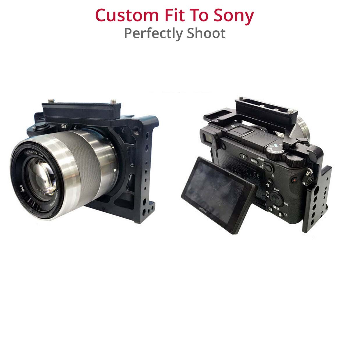 なぁん　SONY a6300 ビデオグラファーキット Shootvilla DSLR Cage for SONY Alpha A6000 A6300 ILCE-6000 6300 NEX