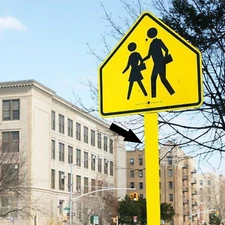 3M YELLOW SIGN POST REFLECTOR FOR UCHANNEL SQUARE POSTS DOT COMPLIANT 3 x 30