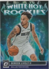 Dereck Lively 2023-24 Donruss Optic Basketball White Hot Rookies #8 Purple Prizm