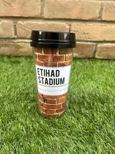 Official Manchester City FC Etihad Stadium travel mug flask coffee cup Brand New