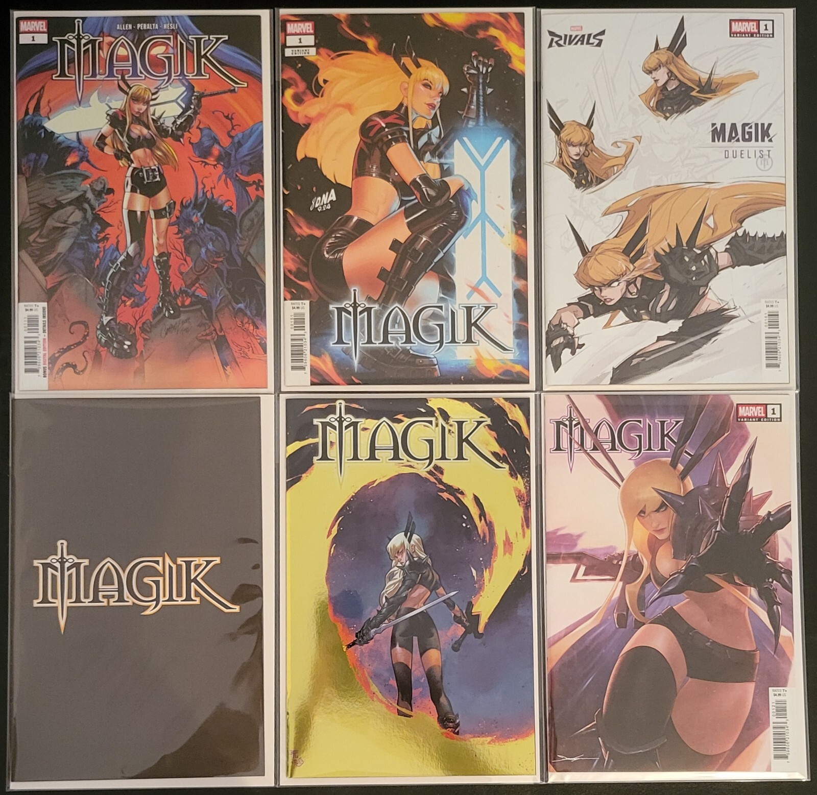 Magik #1, Lot, 6 Standard Covers, NM or Better