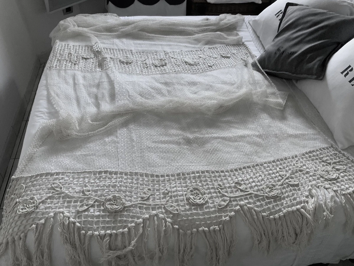 ShinyBeauty Nappe en Dentelle Nappe Noire 60x120 Pouces Nappe Vintage