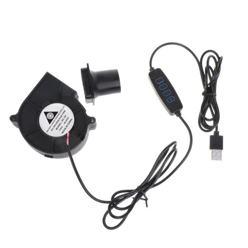Mini Blower 5v USB Plug Blower Fan Centrifugal Fan with Speed Controller - Afbeelding 2 van 16