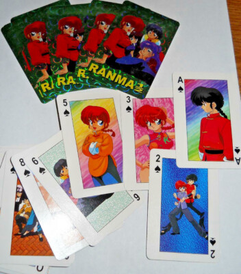 Japanese Manga RANMA 1/2 Deck of 52 Playing Cards with Charectors Sealed