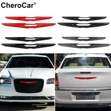 Car Front Grille Tailgate Logo Emblem Decor Cover Trim Kit For Chrysler 300 15+