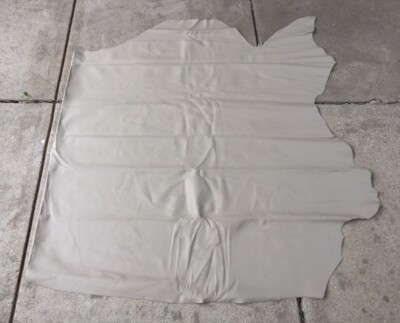 Real Leather Cowhide - Lotus Pebble - 15+ Sq ft - Upholstery/Crafts I773