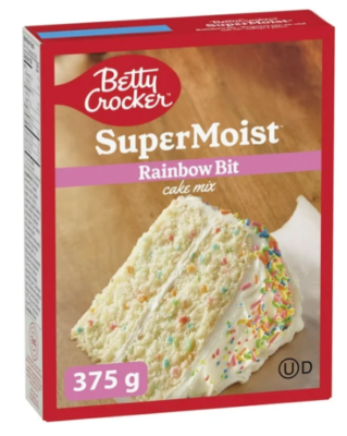 Betty Crocker Super Moist Rainbow Bit Cake Mix, 375g | eBay