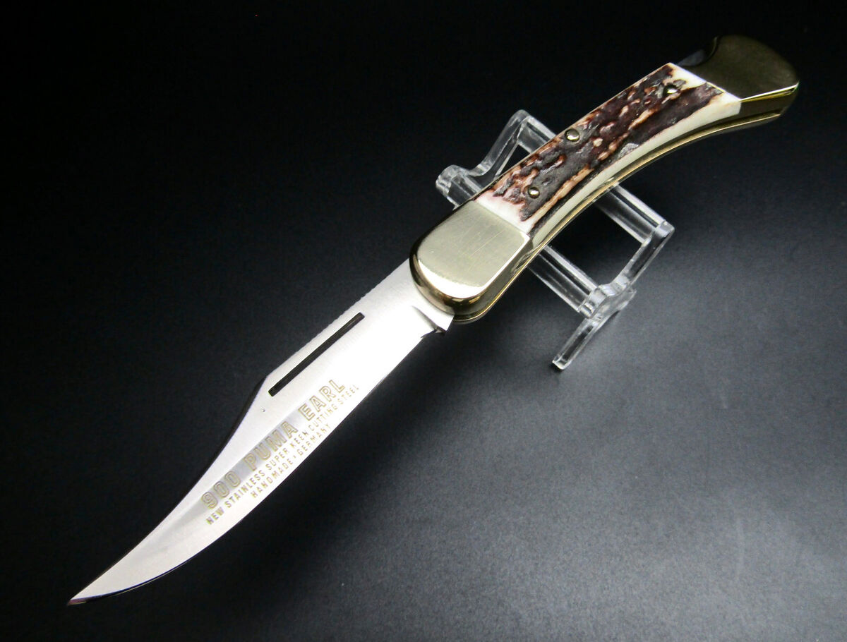 PUMA Vintage EARL 900 Knife SUPER KEEN STEEL 1981 Made In PUMA Vintage EARL 900 Knife SUPER KEEN STEEL 1981 Made In
