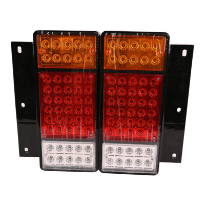 For GMC W Isuzu Elf Truck NPR NQR NRR NKR NHR 84- L+R 12V 50 LED Rear Tail Light