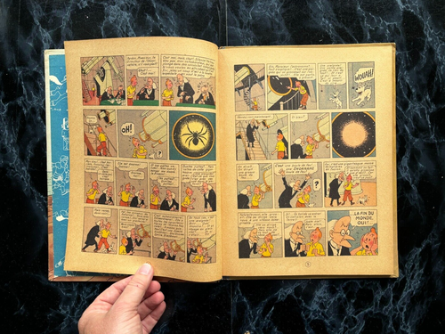 TINTIN - L'ETOILE MYSTERIEUSE - B1 - 1946 - papier épais - BE+ - Imagen 21 de 24