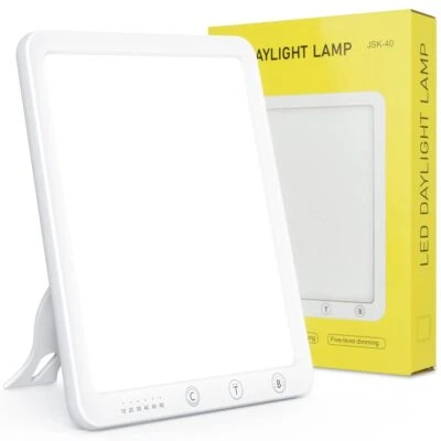 MARKENLOS SAD Tageslichtlampe 10000LUX LED Lampe Lichttherapie Dimmbar Timer tageslicht...