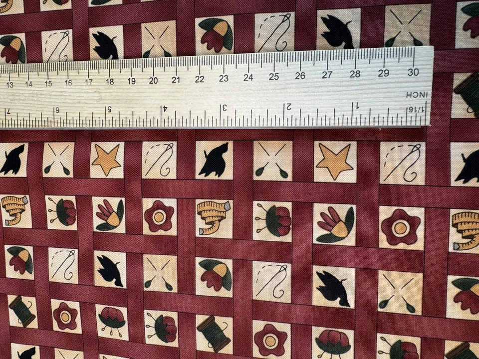 Hometown Quilts quilt fabric by Kathy Schmitz for Moda Fabrics 5793-11 red - Image 2 of 4