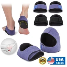 1Pair Heel Protectors Pads Plantar Fasciitis Arch Wrap Support Foot Pain Relief