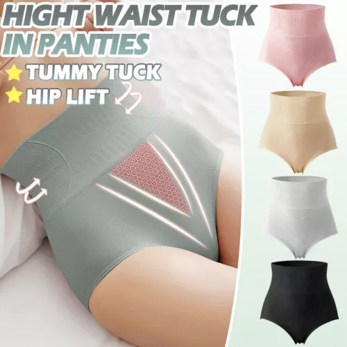 3pcs Womens High Waist Slimming Knickers Briefs Firm Tummy Control Underwear