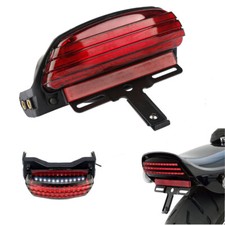 Tri-Bar Fender LED Tail Brake Light for Harley Davidson Dyna Fat Bob FXDF 06-Up