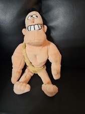 Disney Store George of the Jungle Movie Character Bean Bag Plush Caveman 9" Doll