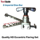 6-Die Genuine Clutched Flaring Flare Tool Kit R410A Refrigeration Eccentric Cone