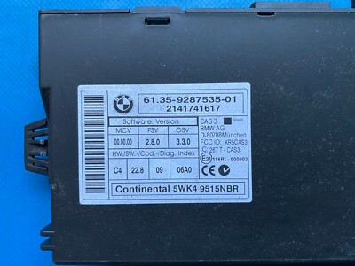 Mini Cooper R56 LCI R60 N16 Engine Control Unit ECU DME 7619335 CAS3 Key Manual