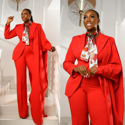 Dressy Women's Suit Peak Lapel Single Breasted Fashion Business