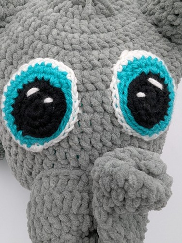 Knottie Hooks Handmade Crochet Elephant Hat with Pop-up Ears - Youth - Picture 16 of 16