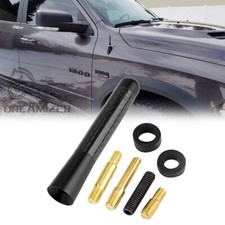 3 Short Black Antenna W Screws Kit For Dodge Ram 1500 2500 3500 2009-2023