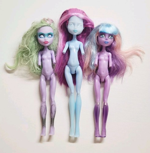 Monster High RIVER / KIYOMI / TWYLA Nude Mattel Dolls For Repair Restoration