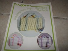 VINTAGE MACRAME PATTERN BOOKLET BOUNCING BABY BAGS PERSIAN PASTELS 1982