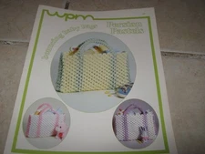 VINTAGE MACRAME PATTERN BOOKLET BOUNCING BABY BAGS PERSIAN PASTELS 1982