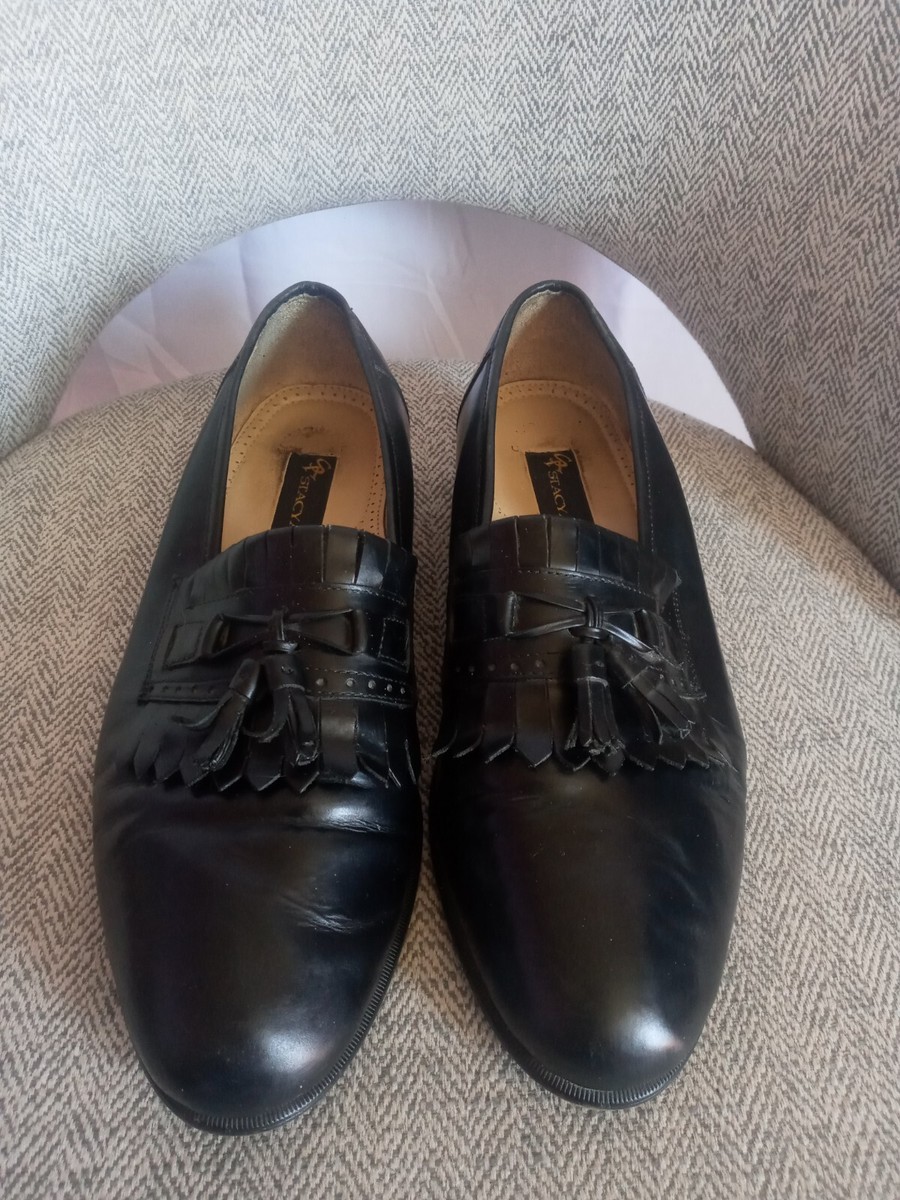 Stacy Adams Dress Shoes Mens 10M Black Leather Tassel Slip  display picture 2