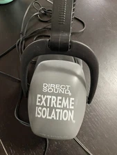 Direct Sound, Extreme isolation headphones. Gray ear cup, 3.5mm Studio quality