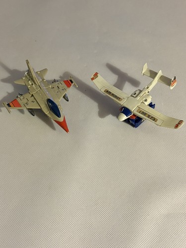 (2) Gobots Machine Robo Air Robots Sea Plane & Jet Vintage 80’s