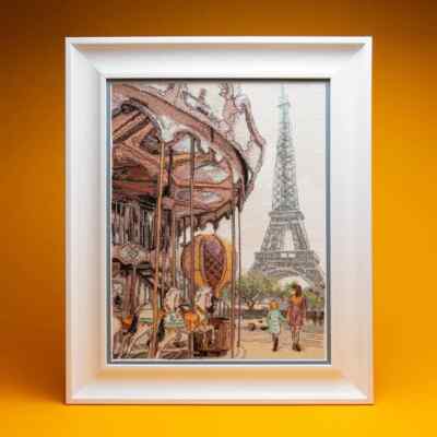 Charivna Mit Cross-stitch kit M-479C French carousel