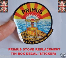 PRIMUS STOVE REPLACEMENT TIN BOX DECAL STICKER SERVICE KIT PART