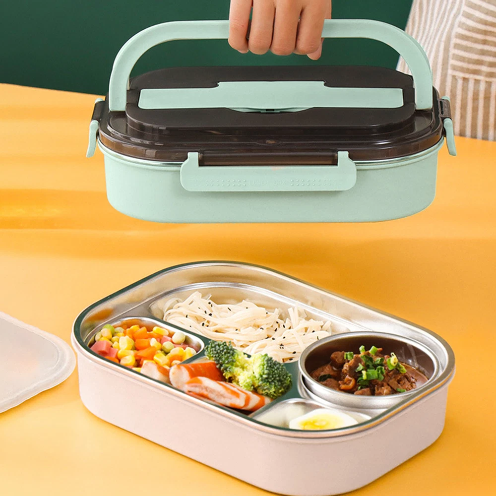 Bento Box Shock-proof Food-holder Portable Lunch Warmer Box Easy to Carry
