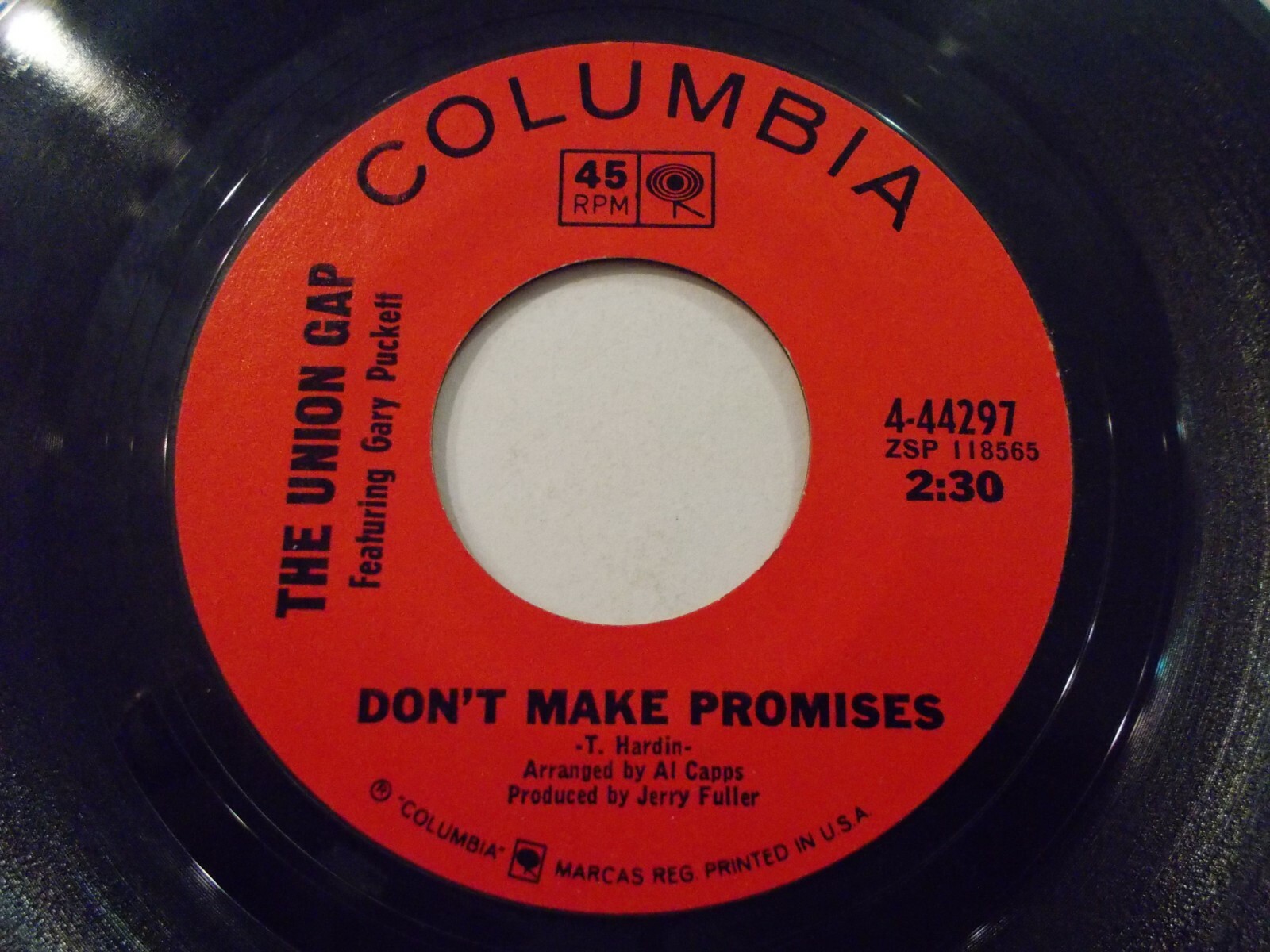 Gary Puckett & The Union Gap Woman Woman / Don’t Make Promises 45 Vinyl