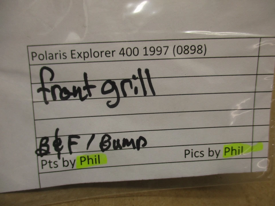 Grelha de para-choque dianteiro Polaris Explorer 400 1997 (0898) - Imagem 4 de 4