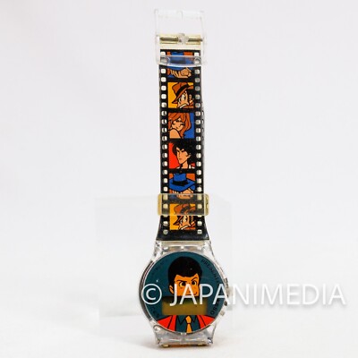 (JUNK ITEM) Lupin the Third (3rd) Wrist Watch ESSO JAPAN ANIME MANGA