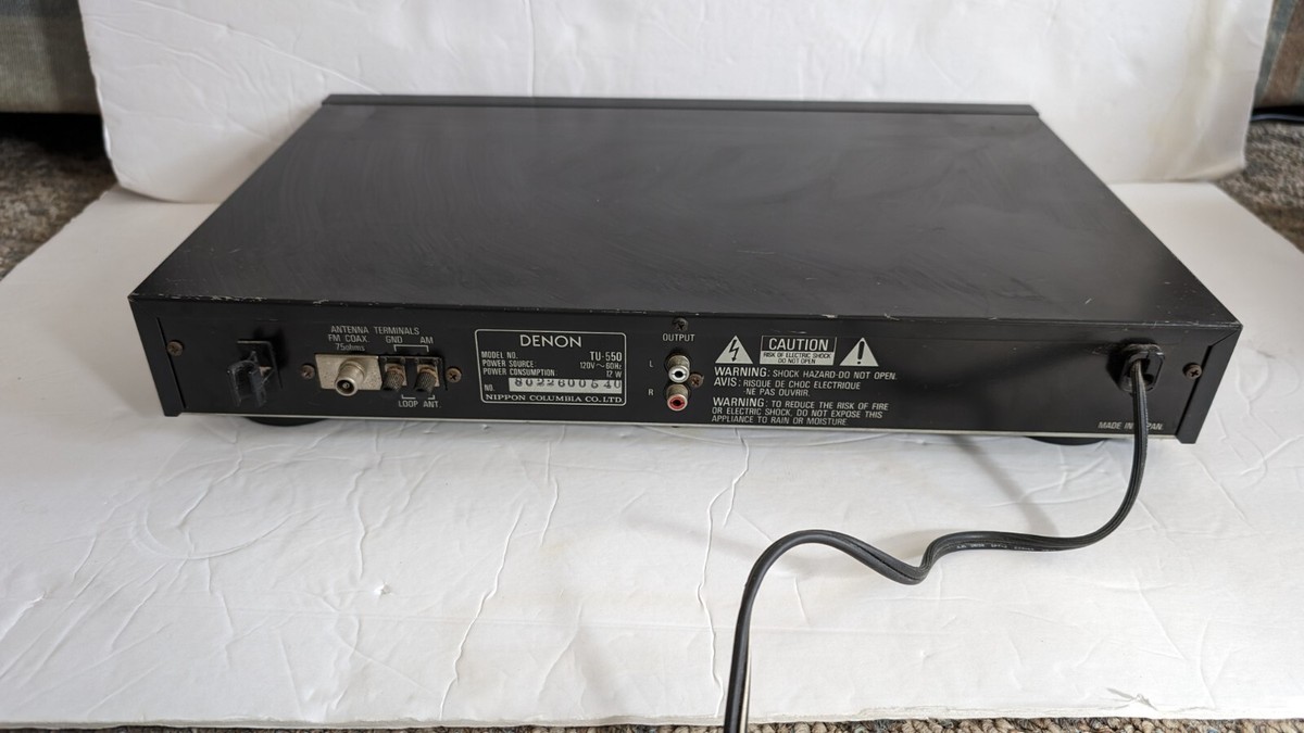★DENON AM/FMチューナー　TU-55 Denon TU-550 AM FM Stereo Tuner | eBay