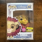 Funko Pop! Disney Simba Flocked Entertainment Earth Exclusive #302 w/ Case