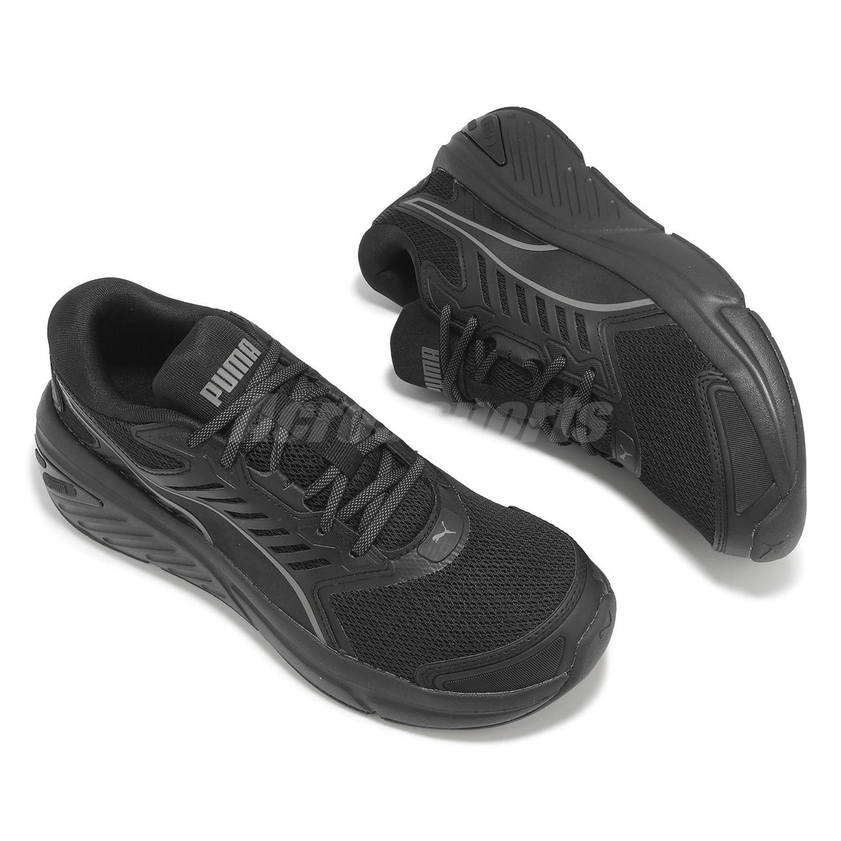 Puma Softride Pro Shoes Mens Size 11 Black Mesh Running Sneakers 377059-01 Puma Softride Pro Echo Slip on Black/White Running Shoes  main image 3