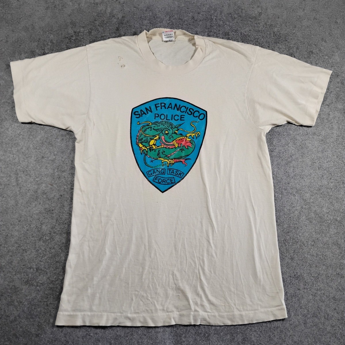 Vintage 90s Fruit of the Loom SFPD San Francisco Police Gang Task